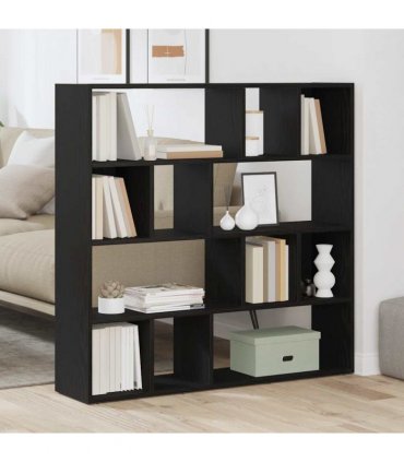 vidaXL Book Cabinet/Room Divider Black Oak 105x24x102 cm