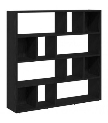vidaXL Book Cabinet/Room Divider Black Oak 105x24x102 cm
