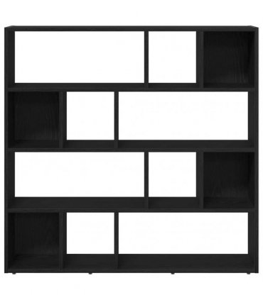 vidaXL Book Cabinet/Room Divider Black Oak 105x24x102 cm