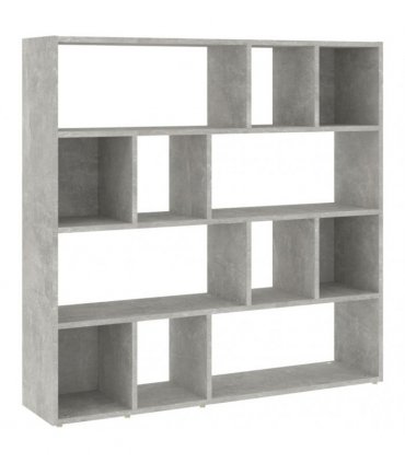 vidaXL Book Cabinet/Room Divider Concrete Grey 105x24x102 cm