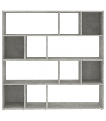 vidaXL Book Cabinet/Room Divider Concrete Grey 105x24x102 cm