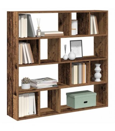 vidaXL Book Cabinet/Room Divider Old Wood 105x24x102 cm