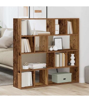 vidaXL Book Cabinet/Room Divider Old Wood 105x24x102 cm