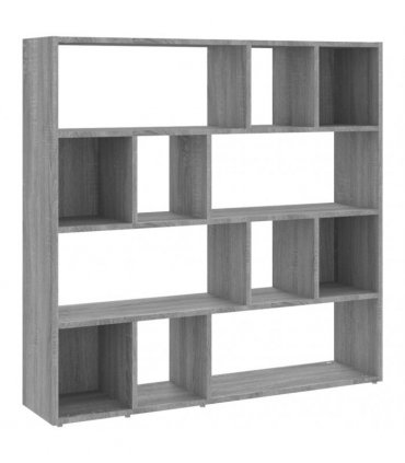 vidaXL Book Cabinet/Room Divider Grey Sonoma 105x24x102 cm
