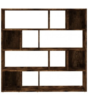 vidaXL Book Cabinet/Room Divider Smoked Oak 105x24x102 cm