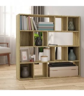 vidaXL Book Cabinet/Room Divider Sonoma Oak 105x24x102 cm