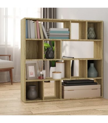 vidaXL Book Cabinet/Room Divider Sonoma Oak 105x24x102 cm