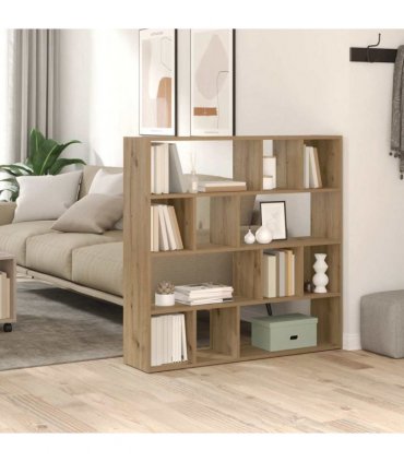vidaXL Book Cabinet/Room Divider Artisan Oak 105x24x102 cm