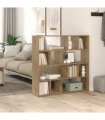 vidaXL Book Cabinet/Room Divider Artisan Oak 105x24x102 cm