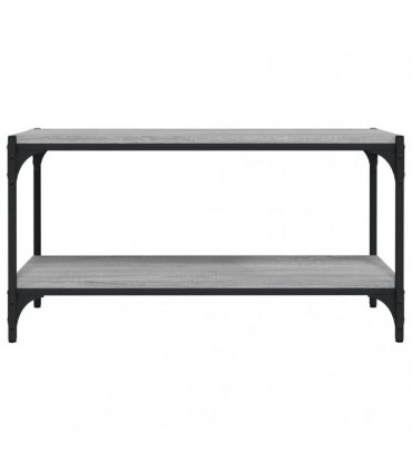 vidaXL TV Cabinet Grey Sonoma 80x33x41 cm Engineered Wood and Steel