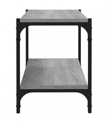 vidaXL TV Cabinet Grey Sonoma 80x33x41 cm Engineered Wood and Steel