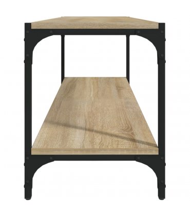 vidaXL TV Cabinet Sonoma Oak 100x33x41 cm Engineered Wood and Steel