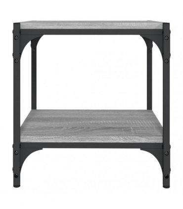 vidaXL TV Cabinet Grey Sonoma 40x33x41 cm Engineered Wood and Steel