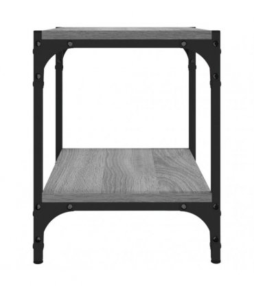vidaXL TV Cabinet Grey Sonoma 40x33x41 cm Engineered Wood and Steel