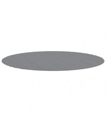 vidaXL Pool Ground Cloth Light Grey Ø366 cm Polyester Geotextile — Size: Ø 366 cm