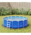 vidaXL Pool Ground Sheet Ø 244 cm Non-woven Fabric light grey
