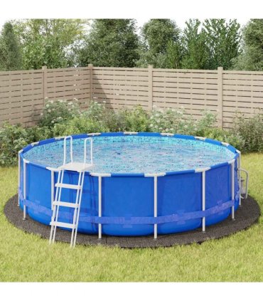 vidaXL Pool Ground Cloth Light Grey Ø550 cm Polyester Geotextile — Size: Ø 550 cm — V0672037953