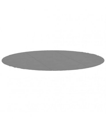 vidaXL Pool Ground Cloth Light Grey Ø396 cm Polyester Geotextile — Size: Ø 396 cm