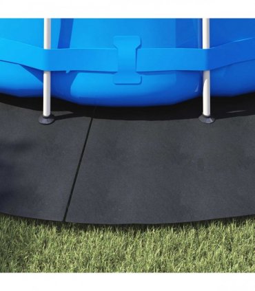 vidaXL Pool Ground Sheet Folding Black Ø 458 cm Non-woven Fabric — V0672037960