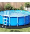 vidaXL Pool Ground Sheet Folding Black Ø 396 cm Non-woven Fabric
