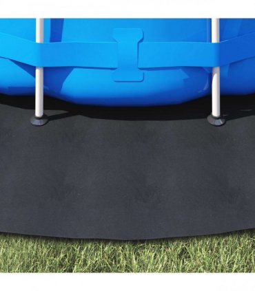 vidaXL Pool Ground Sheet Folding Black Ø 396 cm Non-woven Fabric