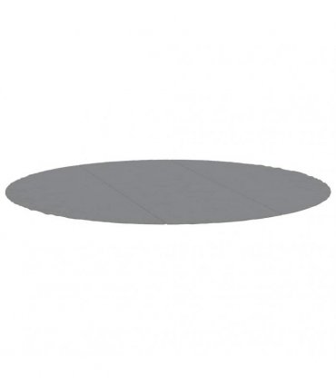 vidaXL Pool Ground Sheet Ø 396 cm Non-woven Fabric light grey