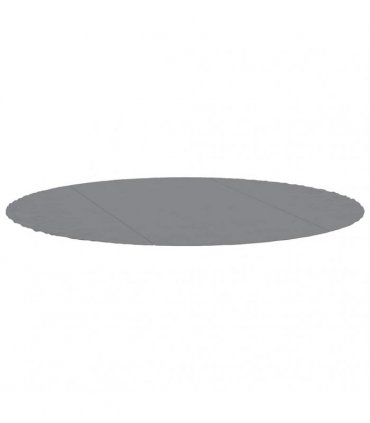 vidaXL Pool Ground Cloth Light Grey Ø306 cm Polyester Geotextile — Size: Ø 306 cm — V0672037965