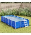 vidaXL Pool Ground Cloth Light Grey 420x220 cm Polyester Geotextile — Size: 420 x 220 cm