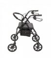 Steel Walker with Wheels Black