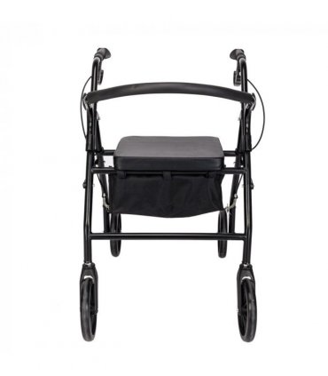 Steel Walker with Wheels Black