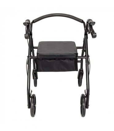 Steel Walker with Wheels Black