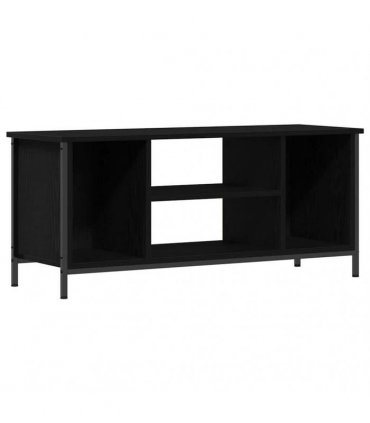 vidaXL TV Cabinet Black Oak 102 x 35 x 45 cm Engineered Wood — V0672038059