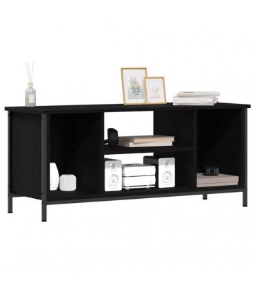 vidaXL TV Cabinet Black Oak 102 x 35 x 45 cm Engineered Wood — V0672038059