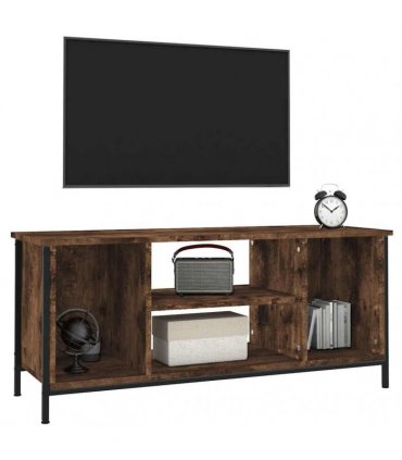 vidaXL TV Cabinet Smoked Oak 102x35x45 cm Engineered Wood — V0672038063
