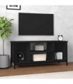 vidaXL TV Cabinet Black 102x35x45 cm Engineered Wood