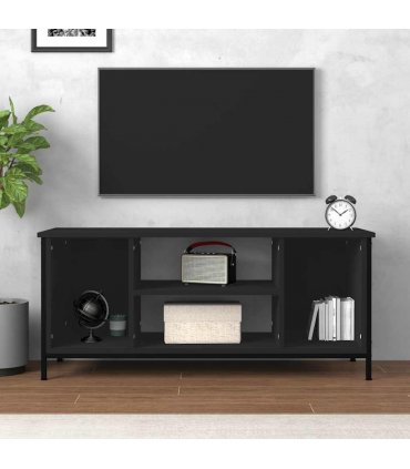 vidaXL TV Cabinet Black 102x35x45 cm Engineered Wood