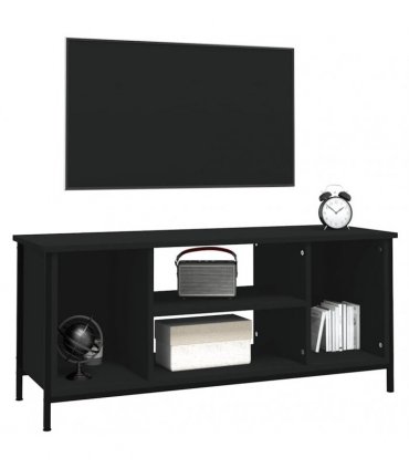 vidaXL TV Cabinet Black 102x35x45 cm Engineered Wood