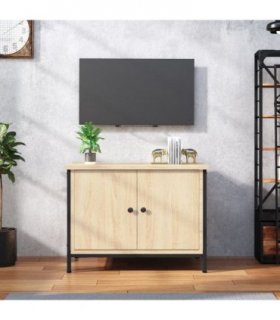 vidaXL TV Cabinet with Doors Sonoma Oak 60x35x45 cm Engineered Wood