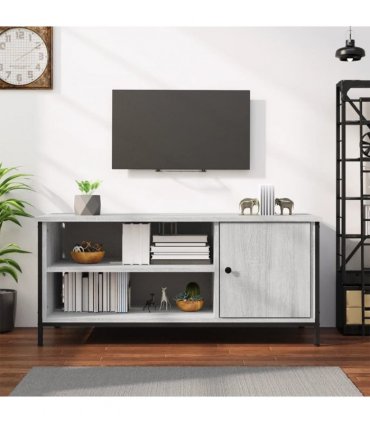 vidaXL TV Cabinet Grey Sonoma 100x40x45 cm Engineered Wood