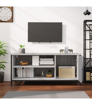 vidaXL TV Cabinet Grey Sonoma 100x40x45 cm Engineered Wood