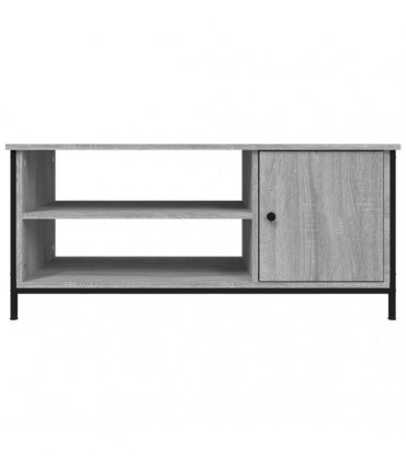 vidaXL TV Cabinet Grey Sonoma 100x40x45 cm Engineered Wood
