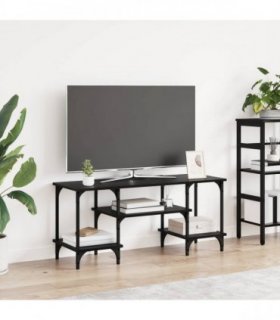 vidaXL TV Cabinet Black Oak 102 x 35 x 45.5 cm