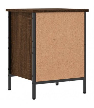 vidaXL Shoe Cabinet Brown Oak 38x35x50 cm Engineered Wood — Size: 38 x 35 x 50 cm