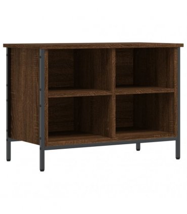 vidaXL Shoe Cabinet Brown Oak 69x35x50 cm Engineered Wood — Size: 69 x 35 x 50 cm