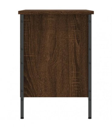 vidaXL Shoe Cabinet Brown Oak 69x35x50 cm Engineered Wood — Size: 69 x 35 x 50 cm