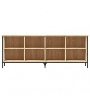 vidaXL Shoe Cabinet Sonoma Oak 131x35x50 cm Engineered Wood — Size: 131 x 35 x 50 cm