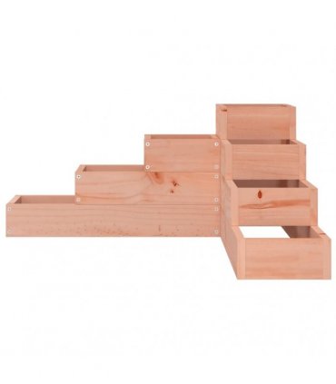 vidaXL Garden Planter 4-Tier 80.5x79x36 cm Solid Wood Douglas — Colour: natural douglas, Size: 80.5 x 79 x 36 cm