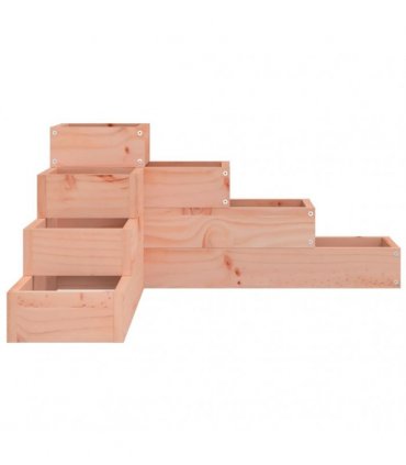 vidaXL Garden Planter 4-Tier 80.5x79x36 cm Solid Wood Douglas — Colour: natural douglas, Size: 80.5 x 79 x 36 cm