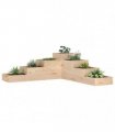 vidaXL Garden Planter 4-Tier 106x104.5x36 cm Solid Wood Pine — Colour: natural pine, Size: 106 x 104.5 x 36 cm