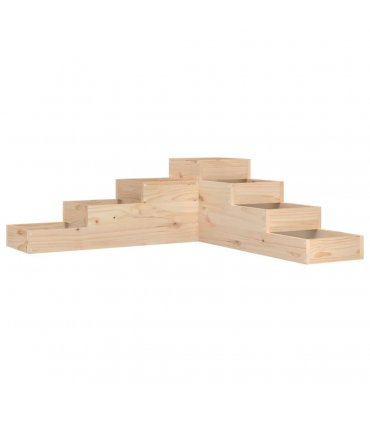 vidaXL Garden Planter 4-Tier 106x104.5x36 cm Solid Wood Pine — Colour: natural pine, Size: 106 x 104.5 x 36 cm